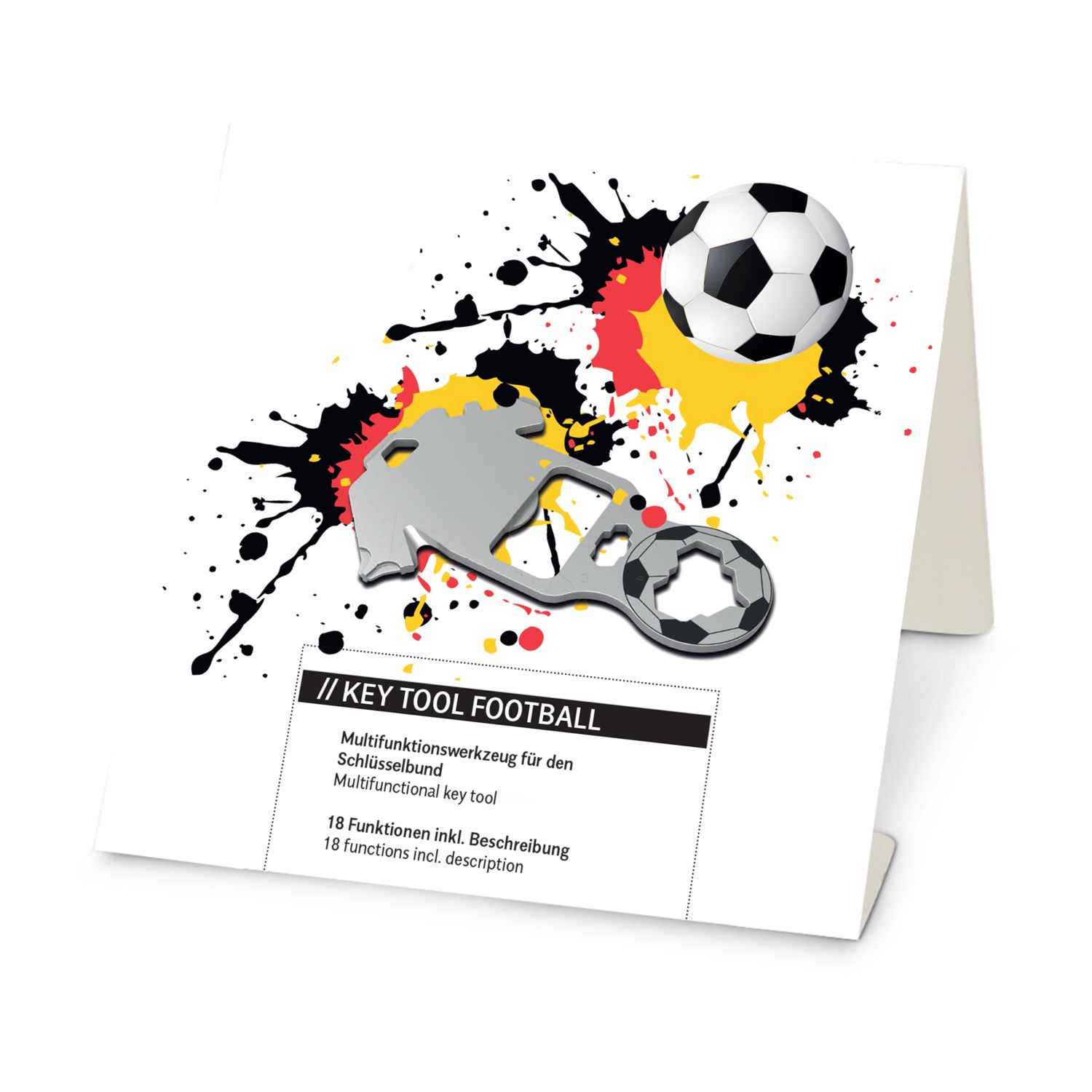 ROMINOX® Key Tool Football (18 Funktionen) Deutschland Fußballfan 2K2203h