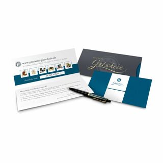 Geschenkgutschein Blau, 20 € für Präsent-, Lifestyle- und Wellnessartikel 2K9020