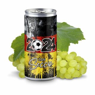 Promo Secco zur Fußball Europameisterschaft 2024 - Folien-Etikett, 200 ml  2P013Cf