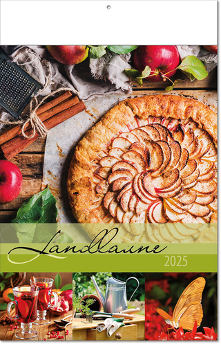 Kalender "Landlaune" im Format 24 x 37,5 cm, mit Fälzel