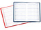 Taschenkalender "Status" im Format 9 x 15 cm, Kalendarium Grau/Rot, 32 Seiten gebunden, Kartoneinband