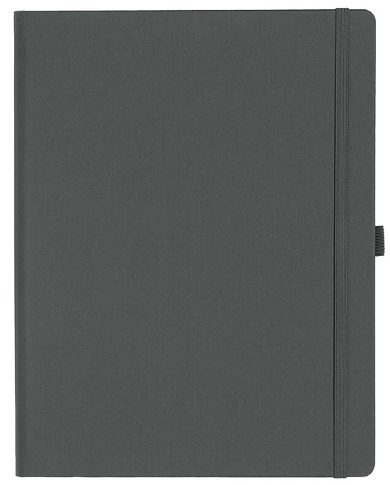 Notizbuch Style Large im Format 19x25cm, Inhalt blanco, Einband Fancy in der Farbe Graphite