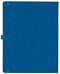 Notizbuch Style Large im Format 19x25cm, Inhalt blanco, Einband Slinky in der Farbe Azure