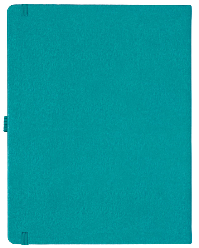 Notizbuch Style Large im Format 19x25cm, Inhalt kariert, Einband Slinky in der Farbe Turquoise