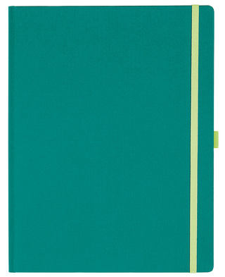 Notizbuch Style Large im Format 19x25cm, Inhalt liniert, Einband Fancy in der Farbe Laguna