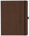 Notizbuch Style Large im Format 19x25cm, Inhalt liniert, Einband Woody in der Farbe Brown