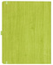 Notizbuch Style Large im Format 19x25cm, Inhalt liniert, Einband Woody in der Farbe Lime