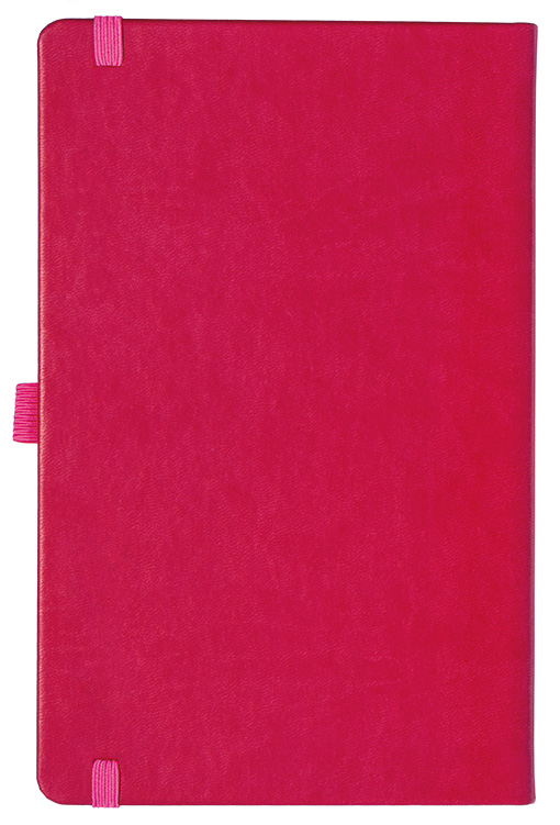 Notizbuch Style Medium im Format 13x21cm, Inhalt blanco, Einband Slinky in der Farbe Pink