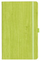 Notizbuch Style Medium im Format 13x21cm, Inhalt blanco, Einband Woody in der Farbe Lime