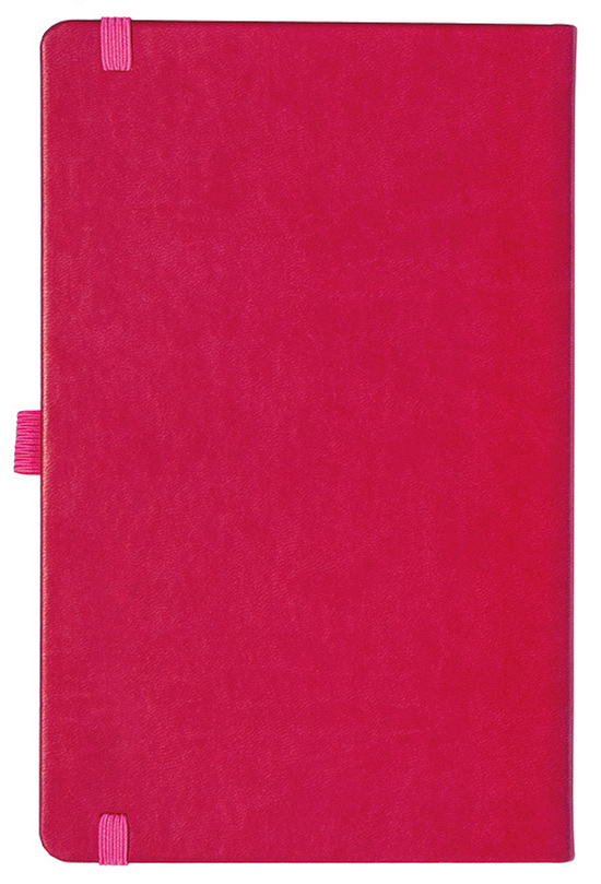 Notizbuch Style Medium im Format 13x21cm, Inhalt kariert, Einband Slinky in der Farbe Pink