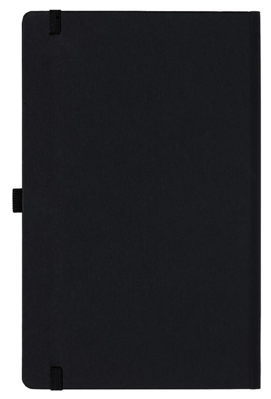 Notizbuch Style Medium im Format 13x21cm, Inhalt liniert, Einband Fancy in der Farbe Black