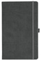 Notizbuch Style Medium im Format 13x21cm, Inhalt liniert, Einband Slinky in der Farbe Dark Grey