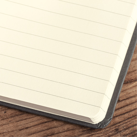 Notizbuch Style Medium im Format 13x21cm, Inhalt liniert, Einband Woody in der Farbe Sky