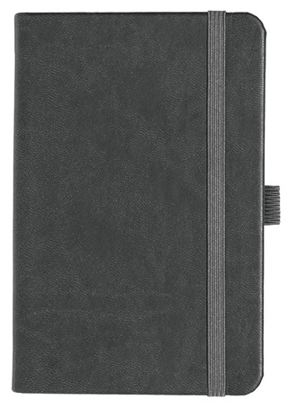 Notizbuch Style Small im Format 9x14cm, Inhalt kariert, Einband Slinky in der Farbe Dark Grey