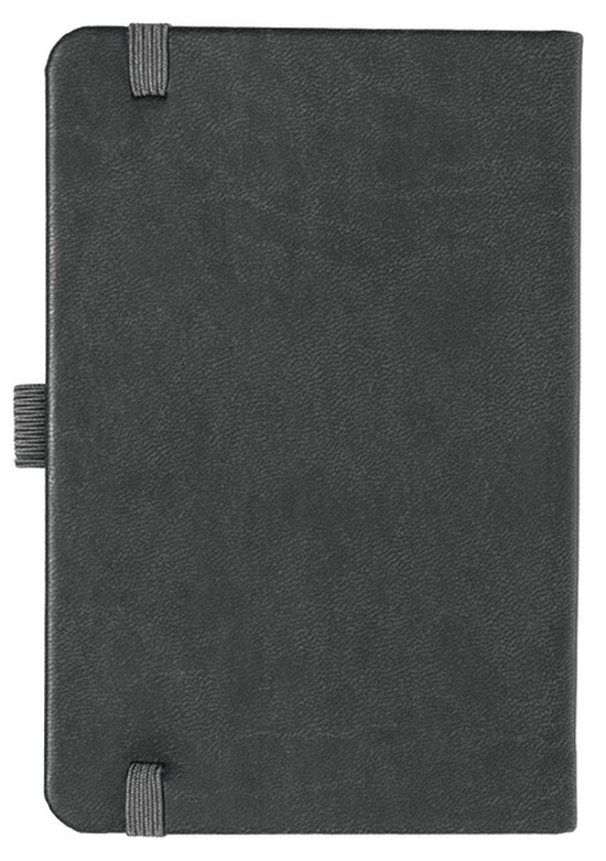 Notizbuch Style Small im Format 9x14cm, Inhalt kariert, Einband Slinky in der Farbe Dark Grey