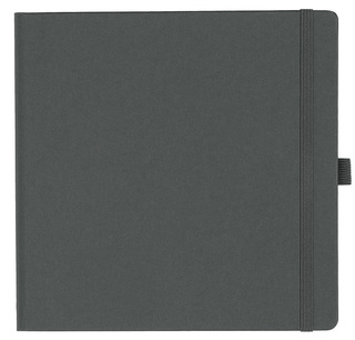 Notizbuch Style Square im Format 17,5x17,5cm, Inhalt blanco, Einband Fancy in der Farbe Graphite