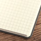 Notizbuch Style Square im Format 17,5x17,5cm, Inhalt kariert, Einband Woody in der Farbe Brown