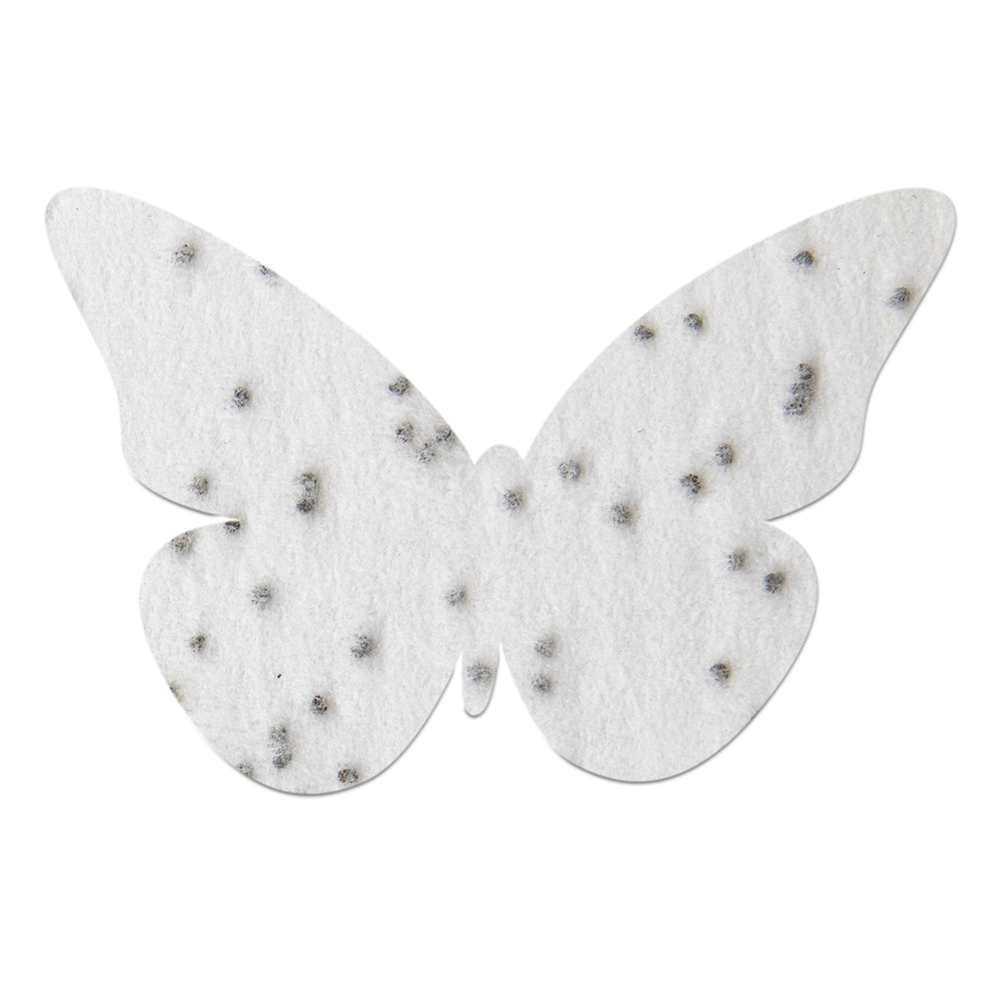 Samenpapier in Klappkärtchen Ei - Schmetterling