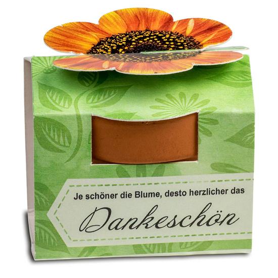 Tontöpfchen-Blume mit Samen - Gartenkresse inkl. Tampondruck