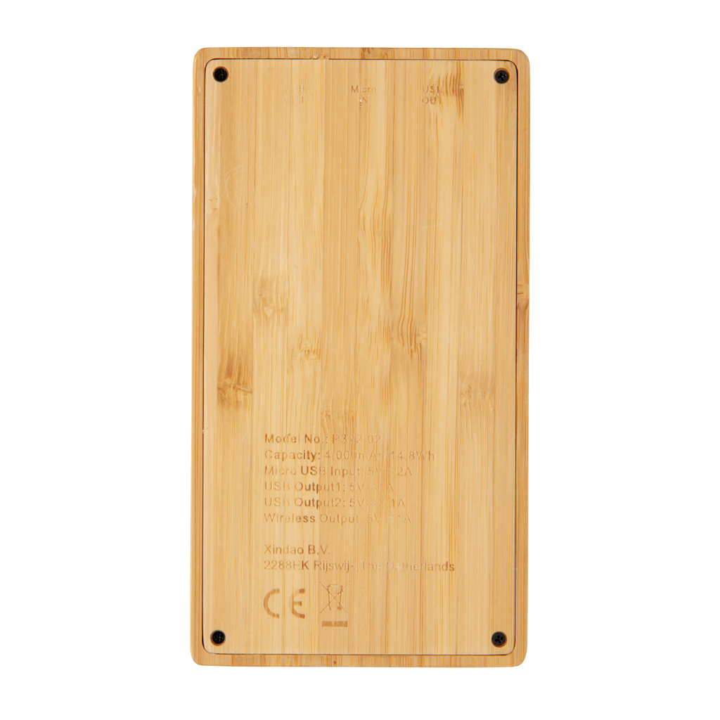 Bambus 4.000 mAh Wireless 5W Powerbank