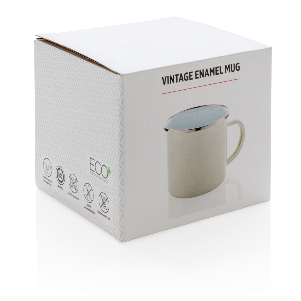 Vintage Emaille Becher