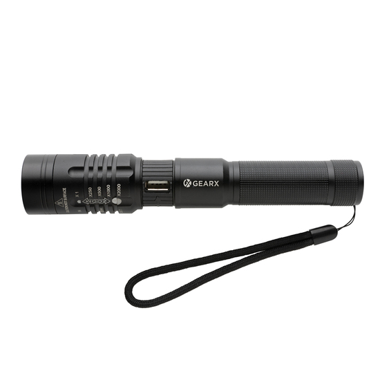 Gear X wiederaufladbare USB Taschenlampe