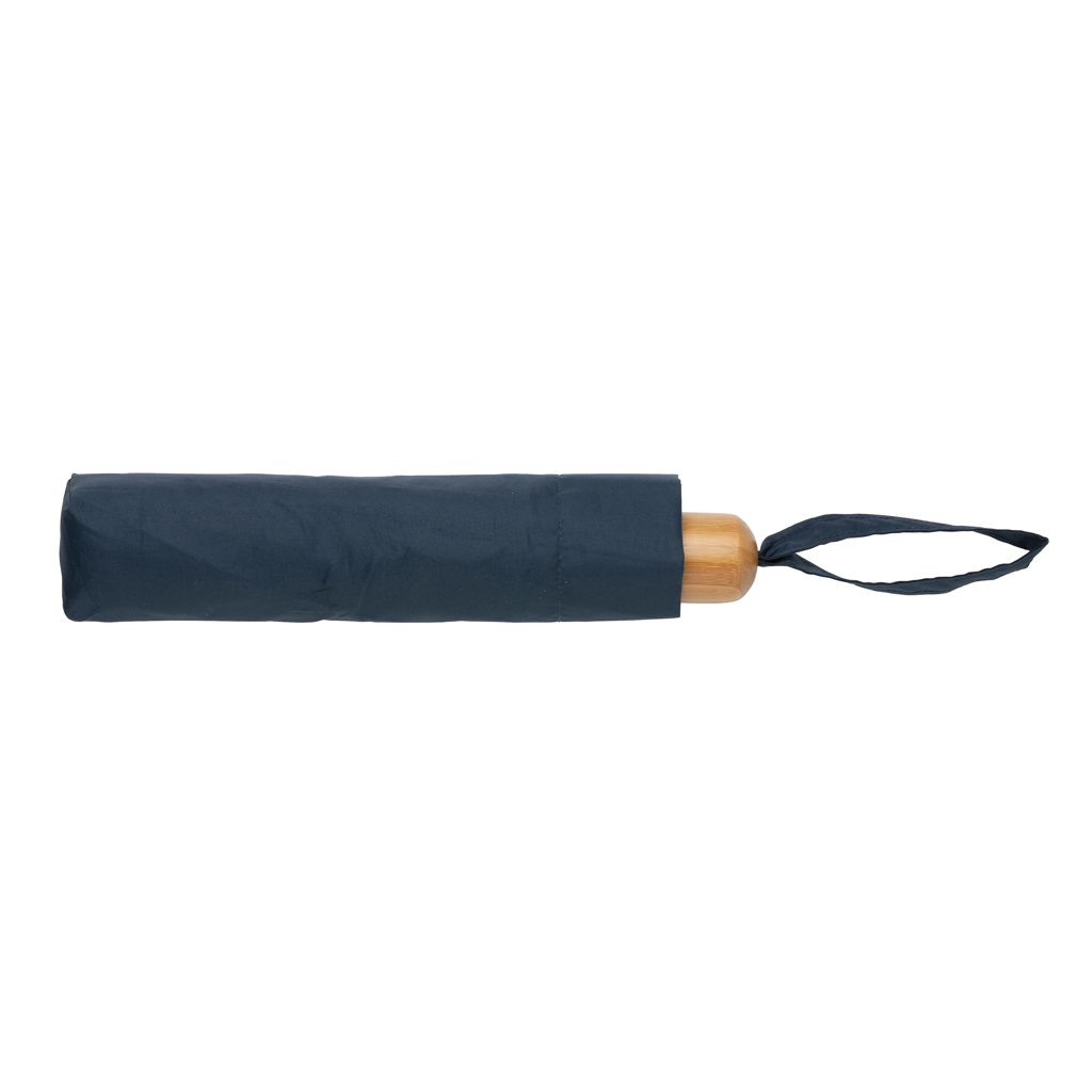 20.5" Impact AWARE™ RPET 190T Pongee Bambus Mini-Schirm