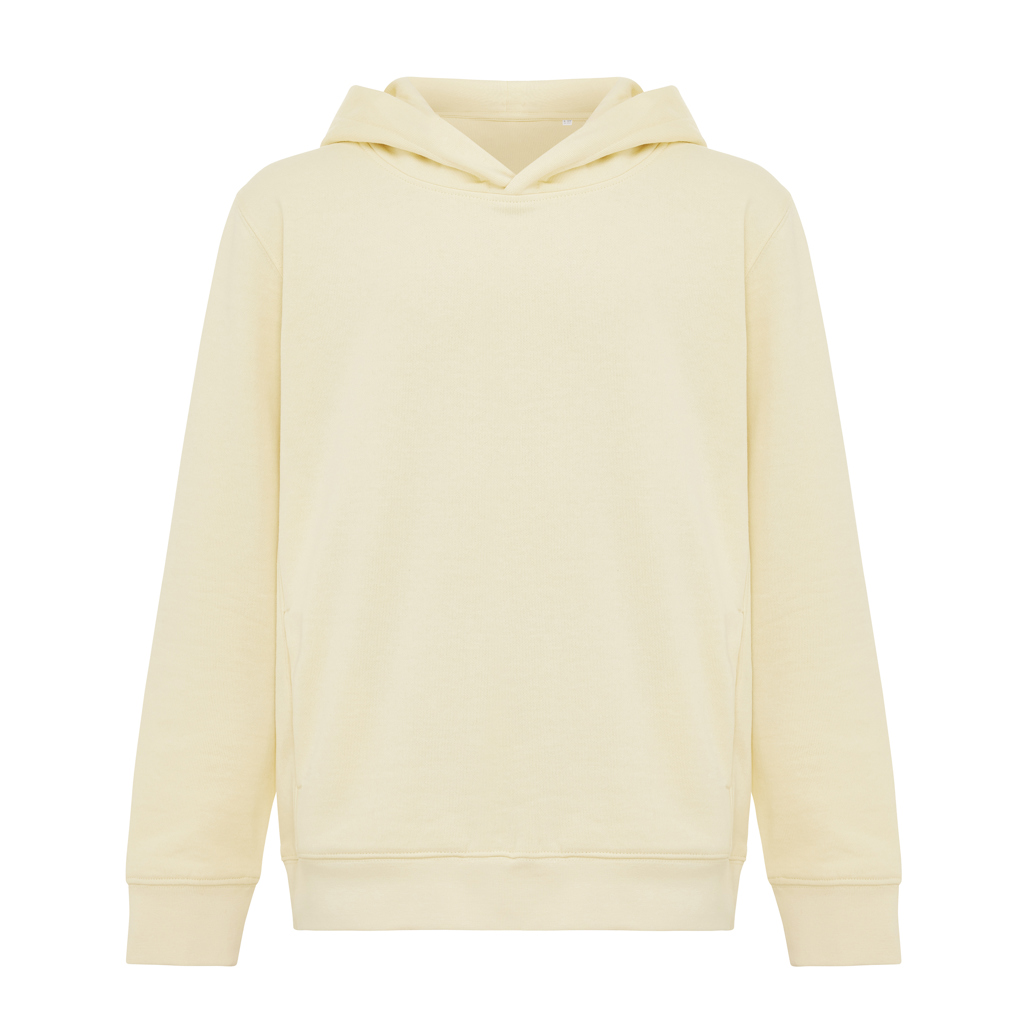 Iqoniq Yengo KidsHoodie mit Seitentaschen aus rec. Baumwolle