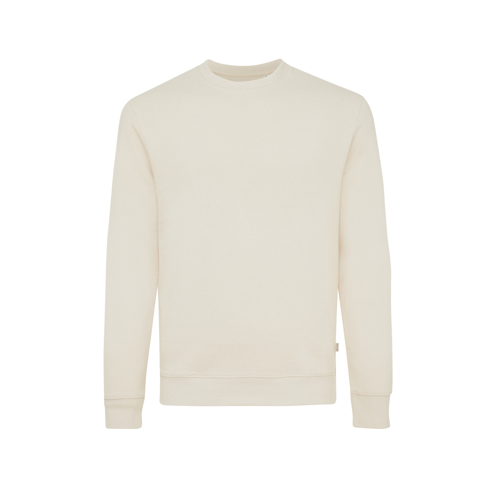 Iqoniq Denali ungefärbt. Rundhals-Sweater aus recycelter BW