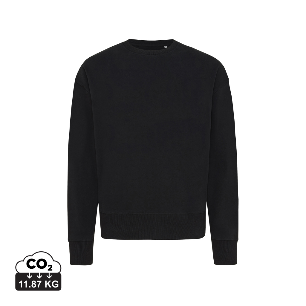 IQONIQ Kruger Relax-Rundhals-Sweater aus recycelt. Baumwolle