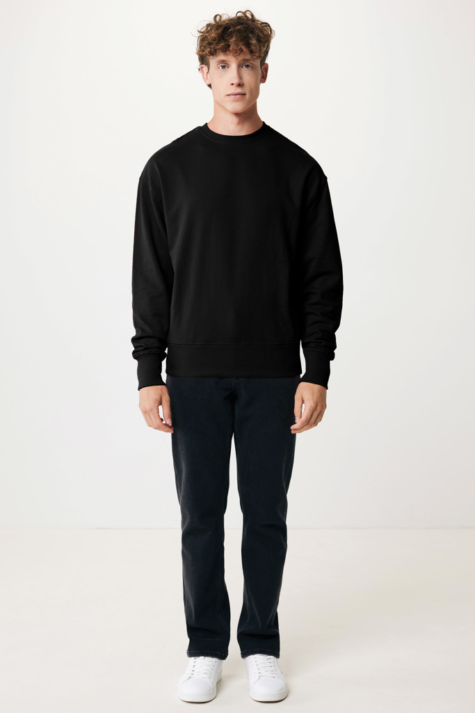 IQONIQ Kruger Relax-Rundhals-Sweater aus recycelt. Baumwolle
