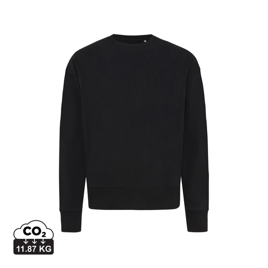 IQONIQ Kruger Relax-Rundhals-Sweater aus recycelt. Baumwolle
