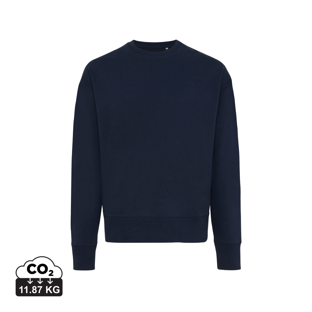 IQONIQ Kruger Relax-Rundhals-Sweater aus recycelt. Baumwolle