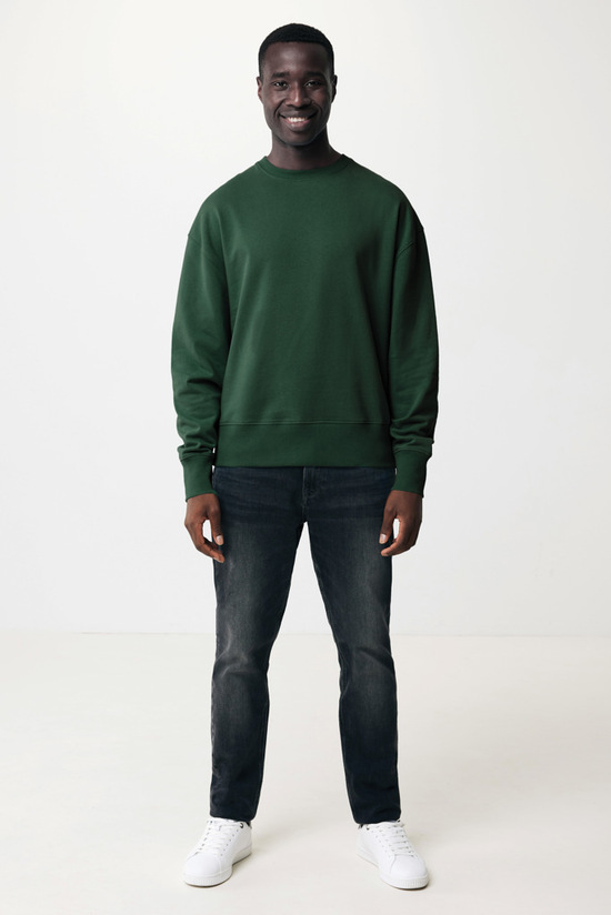 IQONIQ Kruger Relax-Rundhals-Sweater aus recycelt. Baumwolle