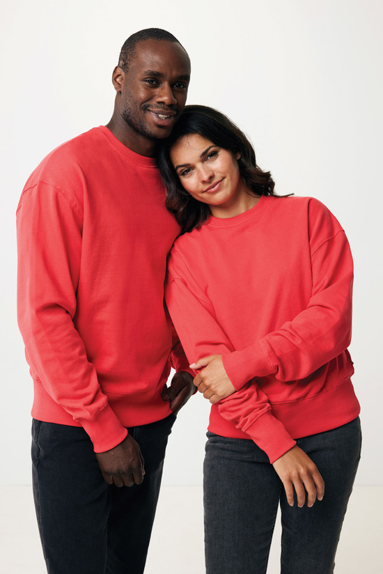 IQONIQ Kruger Relax-Rundhals-Sweater aus recycelt. Baumwolle