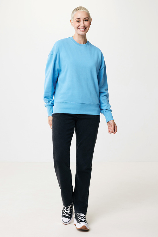IQONIQ Kruger Relax-Rundhals-Sweater aus recycelt. Baumwolle