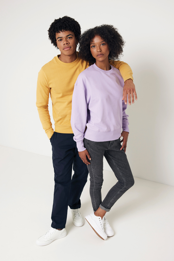 IQONIQ Kruger Relax-Rundhals-Sweater aus recycelt. Baumwolle