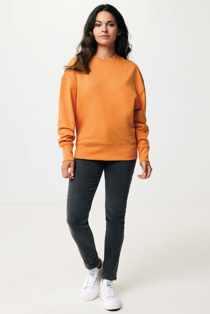 IQONIQ Kruger Relax-Rundhals-Sweater aus recycelt. Baumwolle