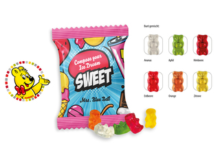 HARIBO Mini Goldbären Werbetüte, Inhalt: HARIBO Mini Goldbären bunt gemischt ca. 15 g