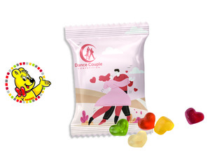 HARIBO Standardformen Werbetüte, Inhalt: HARIBO Herzen sortenrein ca. 15 g