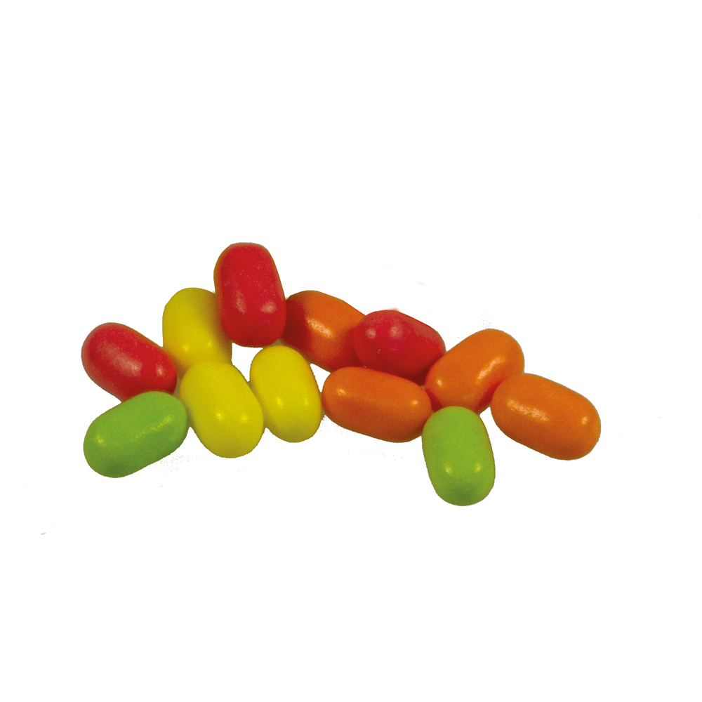 Bunte Fruchtdragees Werbetüte, Inhalt: Bunte Fruchtdragees Limette ca. 5 g