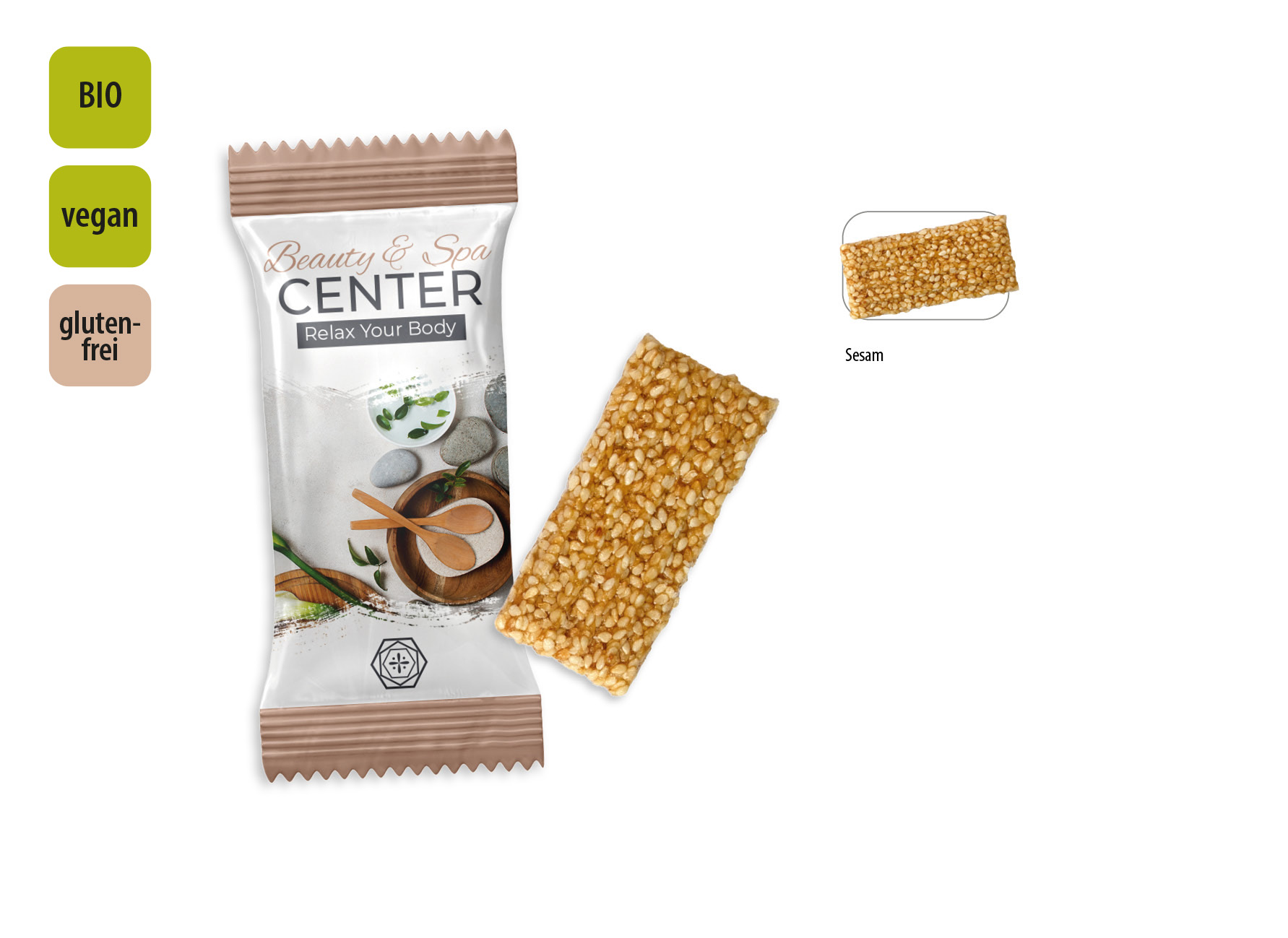 BIO Krokant Riegel Sesam, Inhalt: BIO Krokant Riegel Sesam