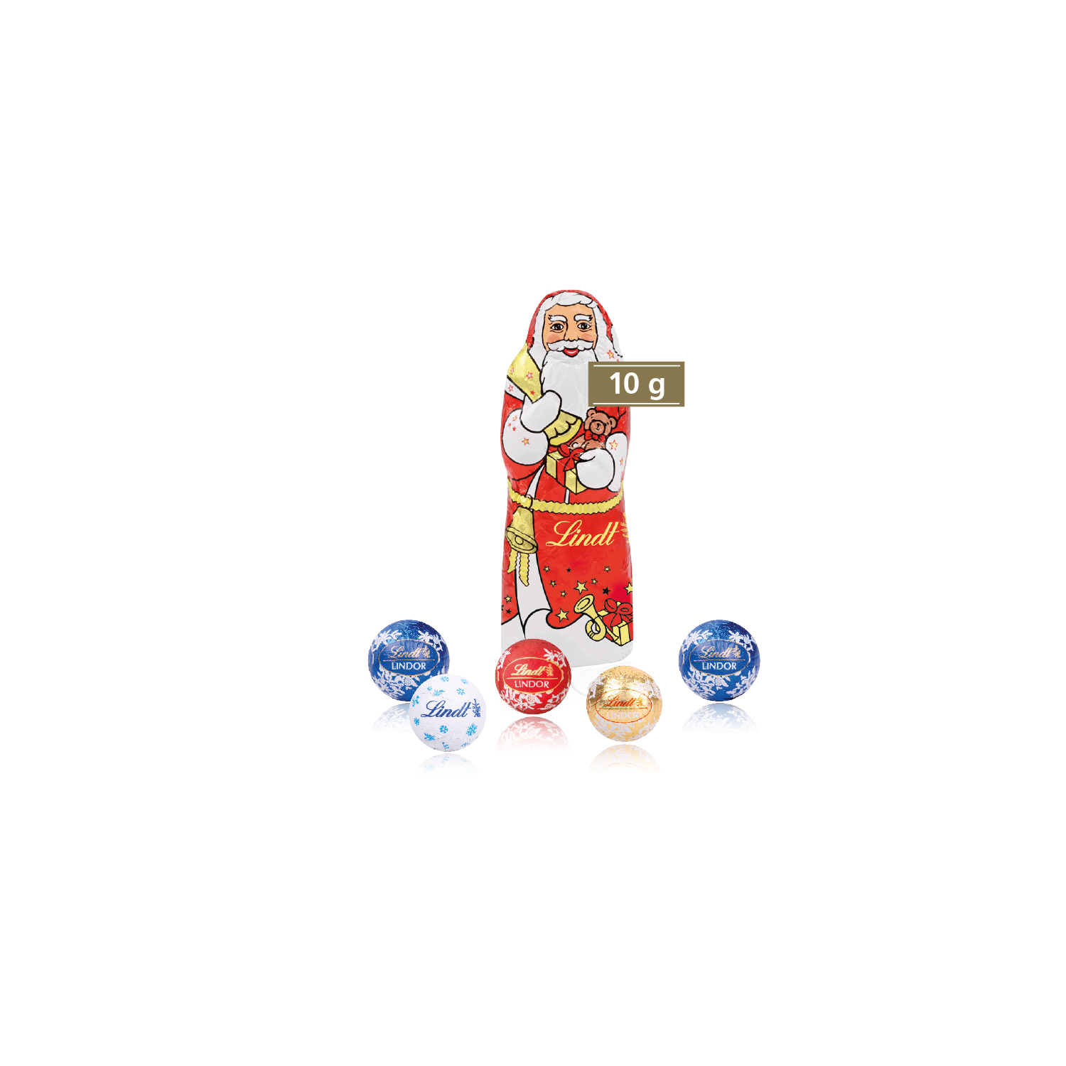 3D Präsent "Container" mit Lindt Minis und Nikolaus