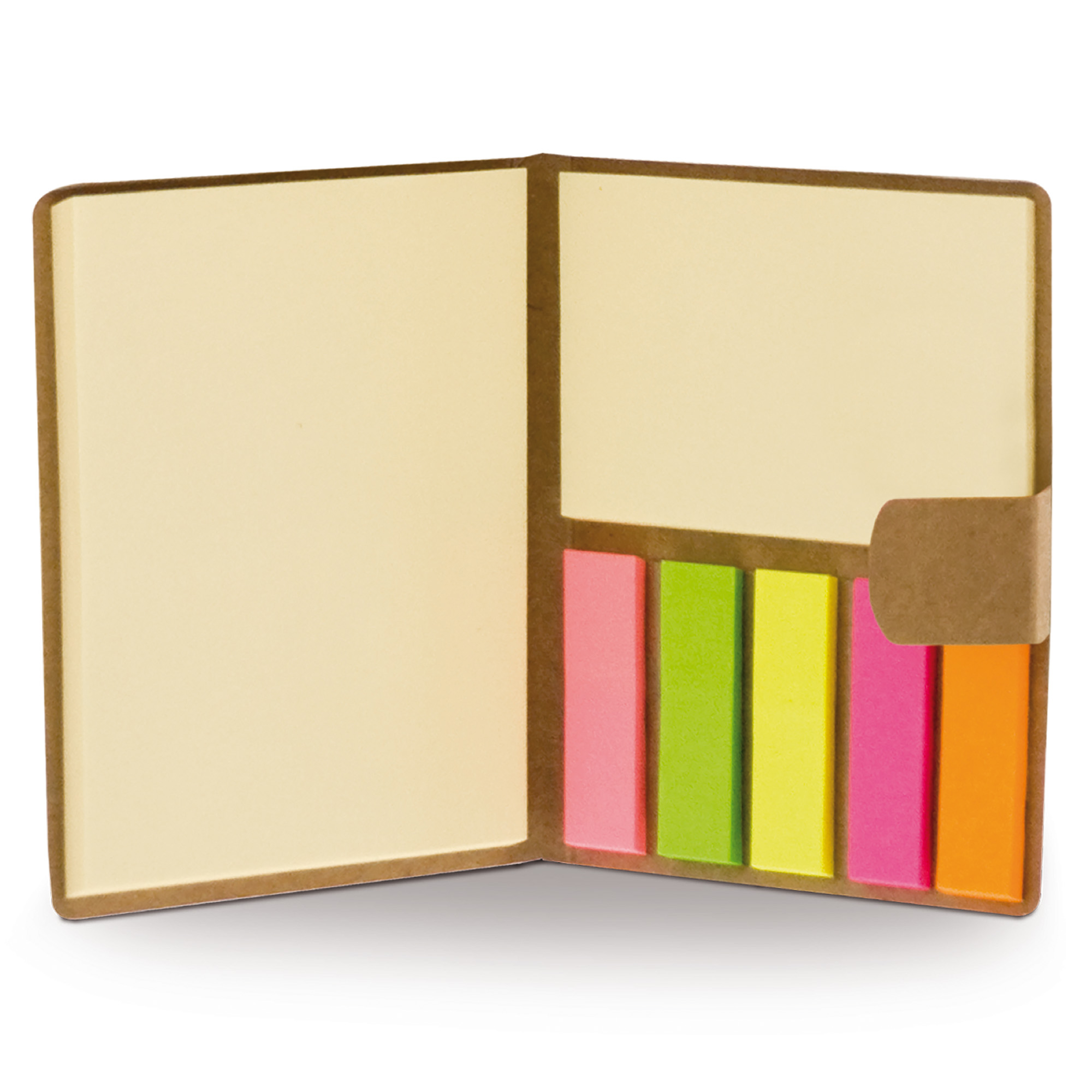 Notizbuch mit Haftnotizen