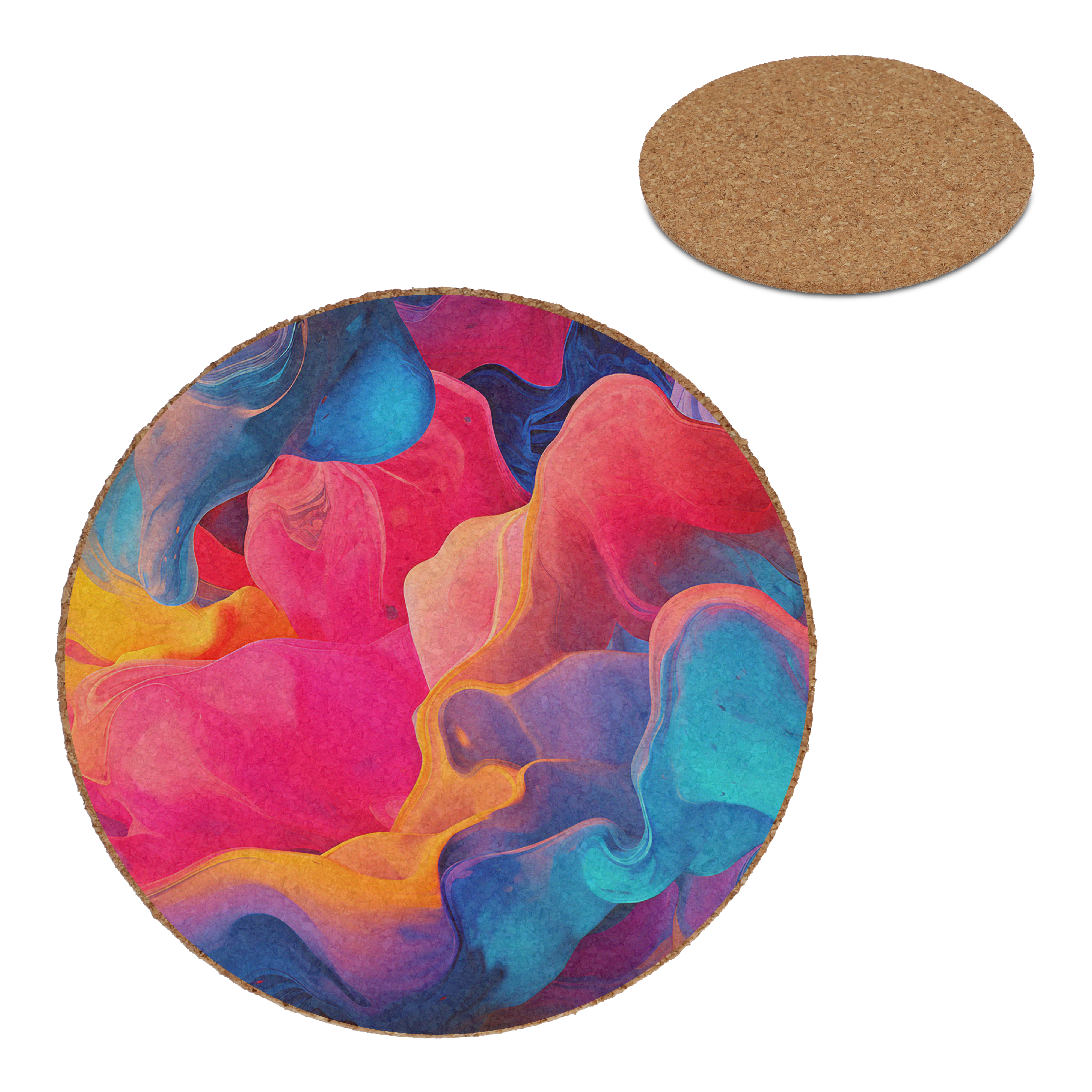 Runder Kork-Untersetzer