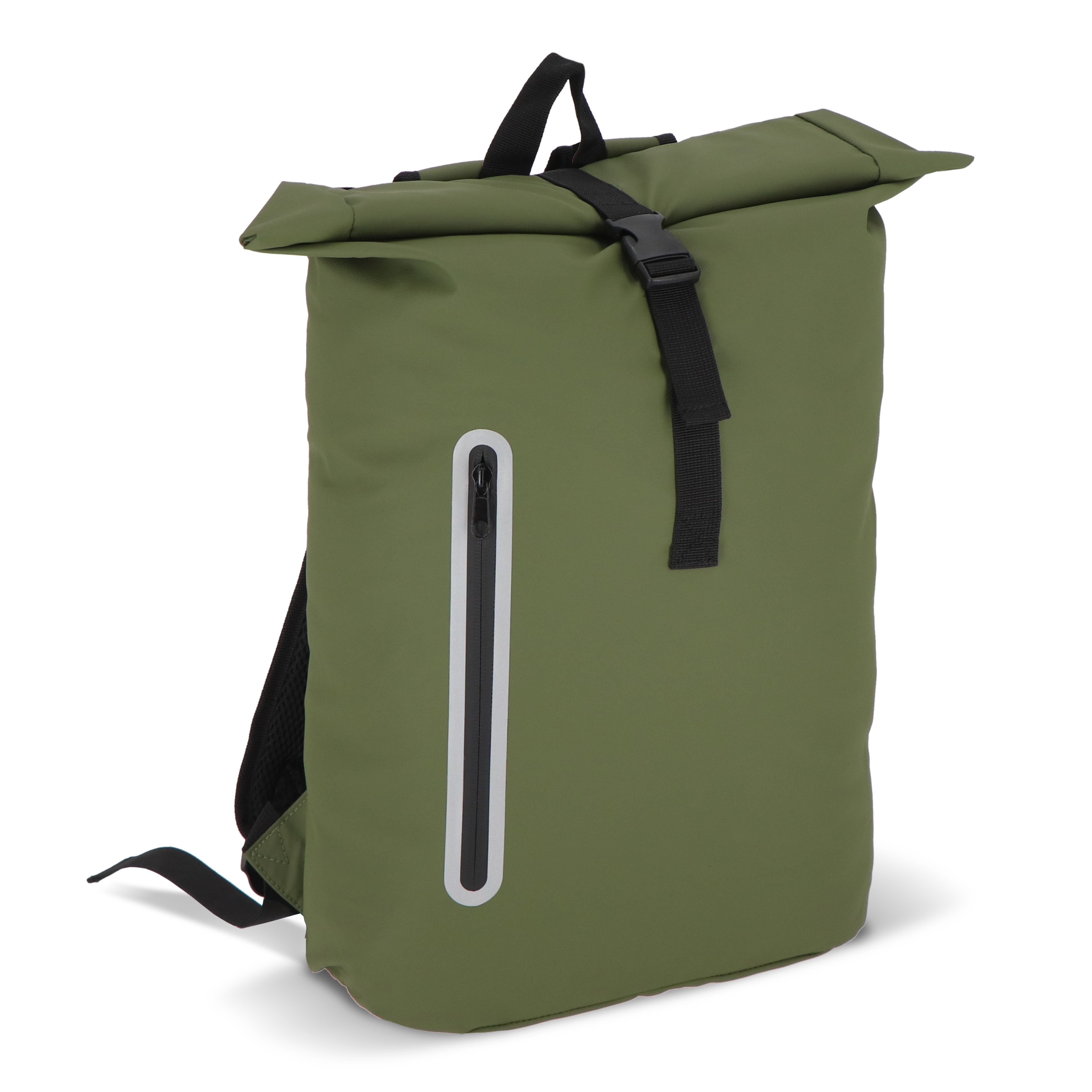 PU-beschichteter R-PET 600D Rolltop-Rucksack 20L