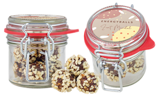 Bügelglas XS Energyballs Zimt Mandel