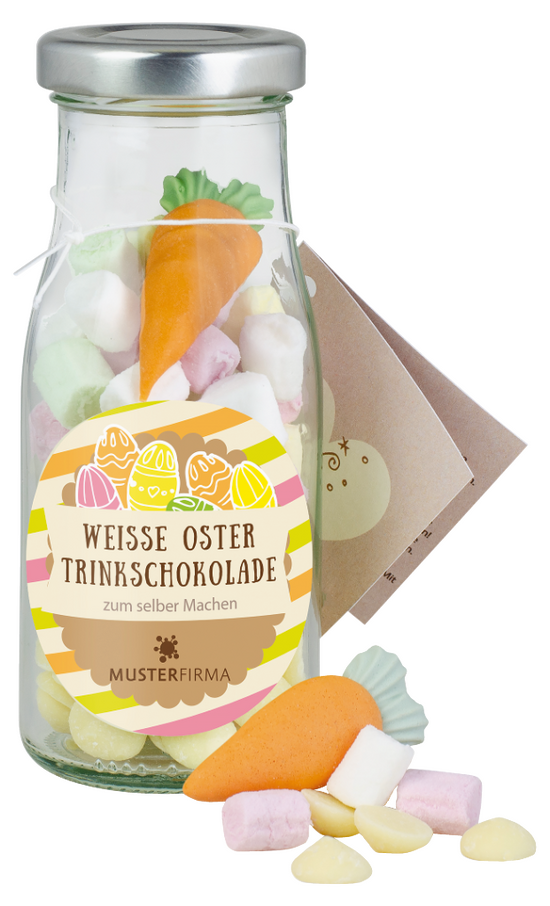 DIY Flasche Weiße Osterschoki