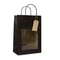 Tragetasche mit Fenster  DPT101 18 x 8 x 19 cm schwarz
