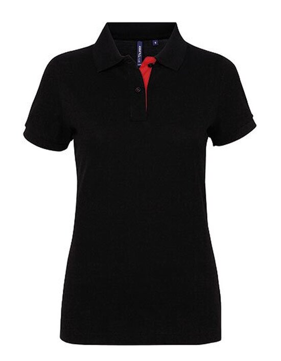 AQ022 Asquith & Fox Women´s Classic Fit Contrast Polo